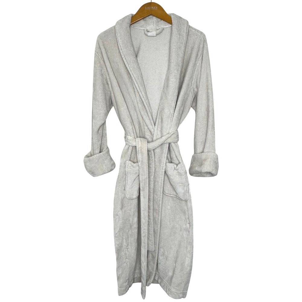 Pottery Barn Plush Robe S/M Oatmeal